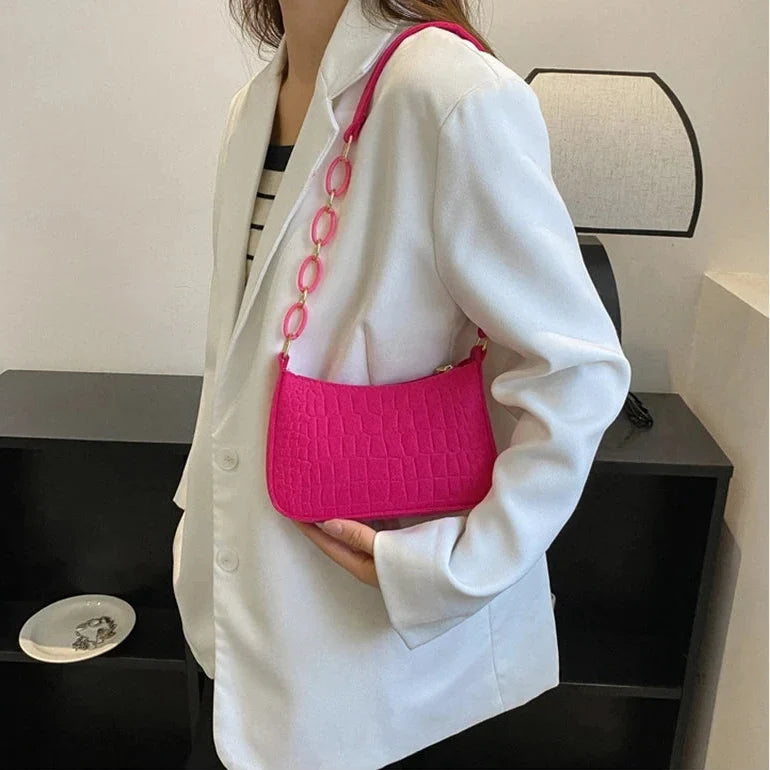 Thaïs - Petit sac effet croco