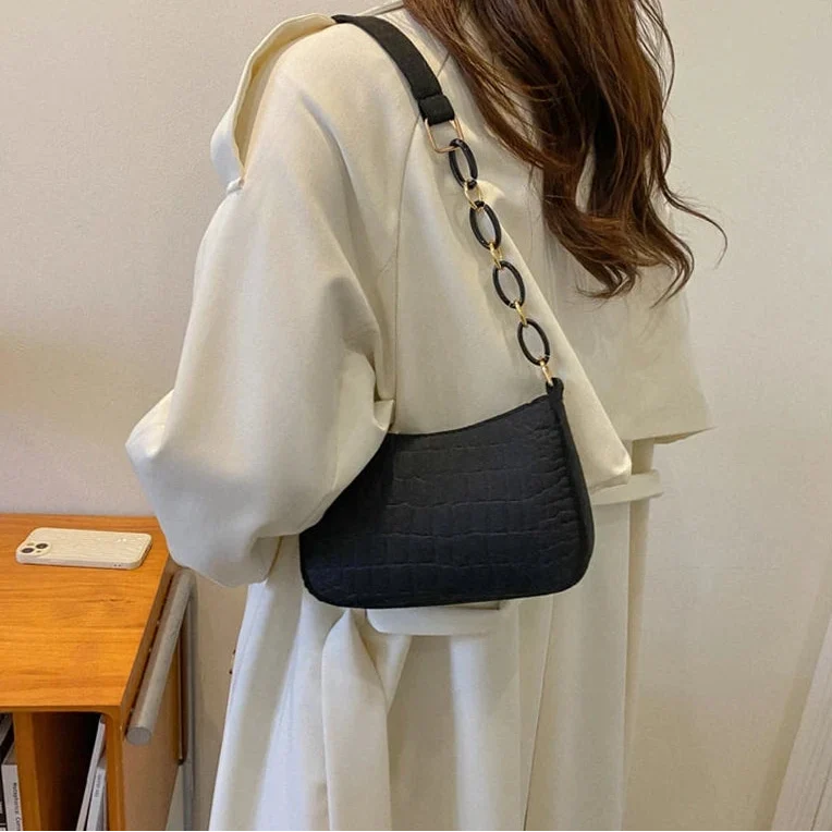 Thaïs - Petit sac effet croco